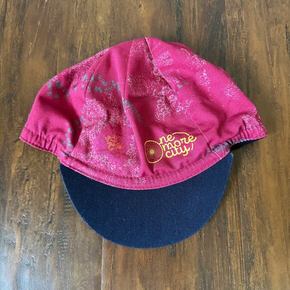 RAPHA One More City Hat Hot Pink Abstract Cycling Cap Cotton - Picture 2 of 7